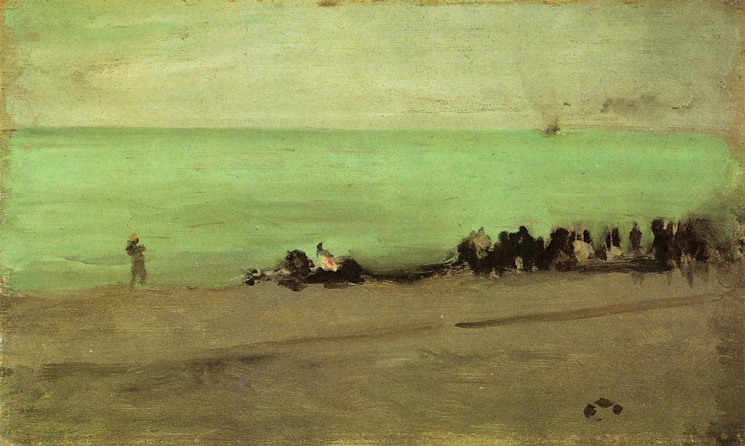Blue And Silver. Boat Entering Pourville — James Abbott Mcneill Whistler