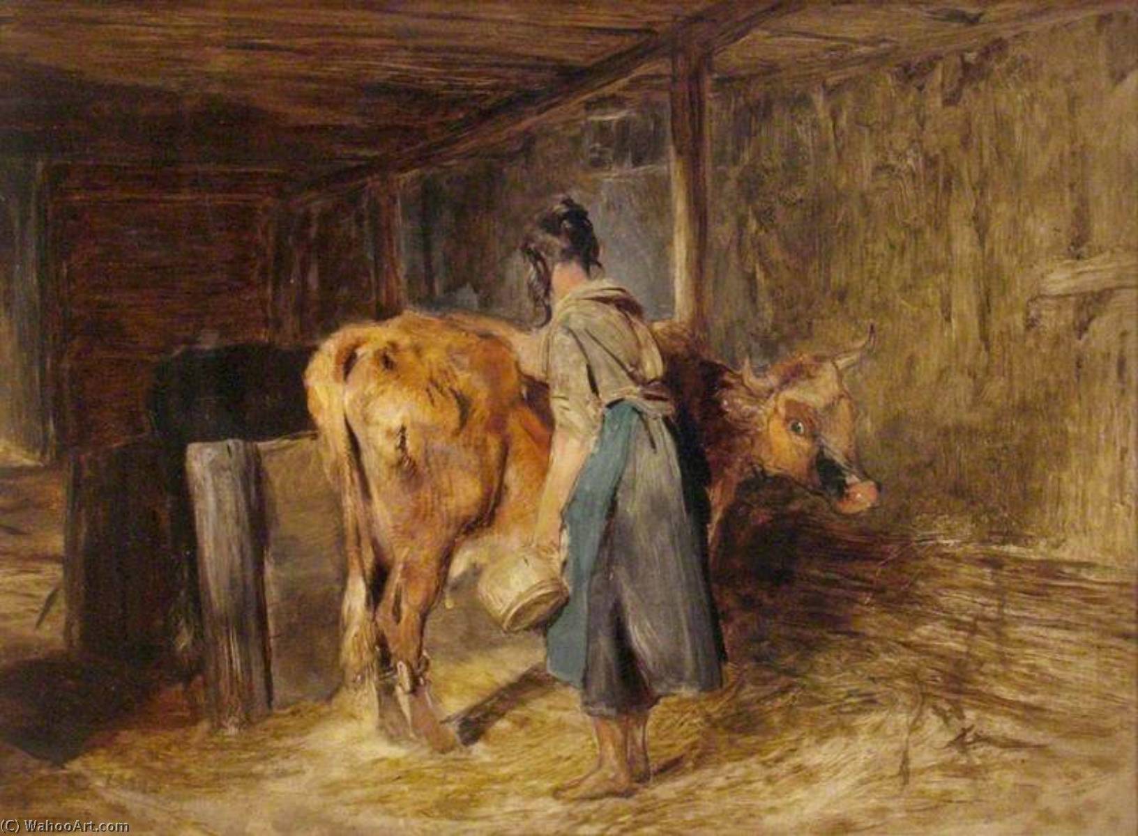 Interior Of A Highland Byre — Sir Edwin Henry Landseer