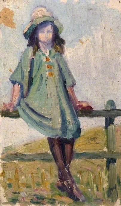 Portrait Of A Girl In A Green Hat — Elizabeth Muntz