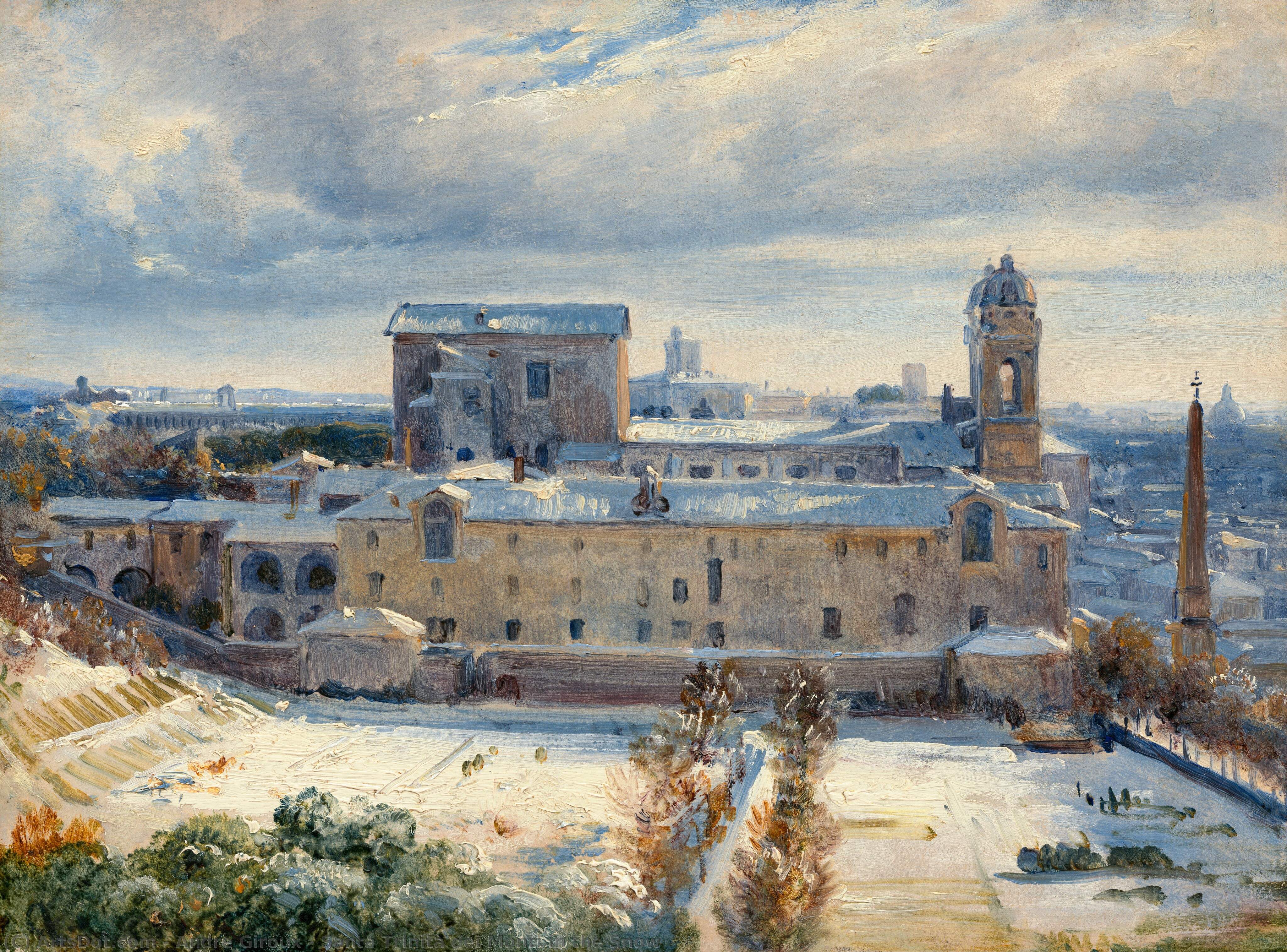 Santa Trinità Dei Monti In The Snow — Andre Giroux