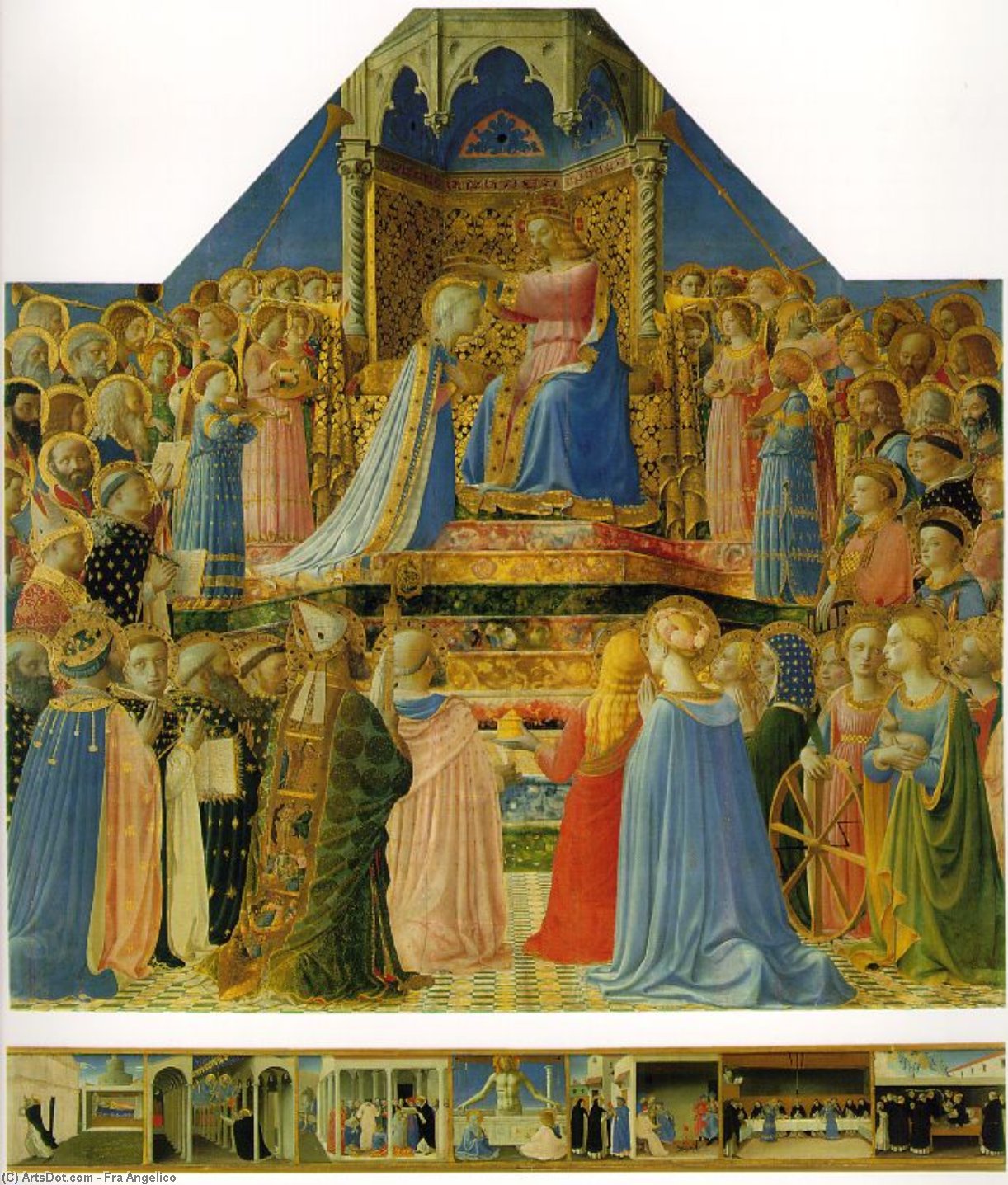 Coronation Of The Virgin Altarpiece From San Domenico — Фра Анђело