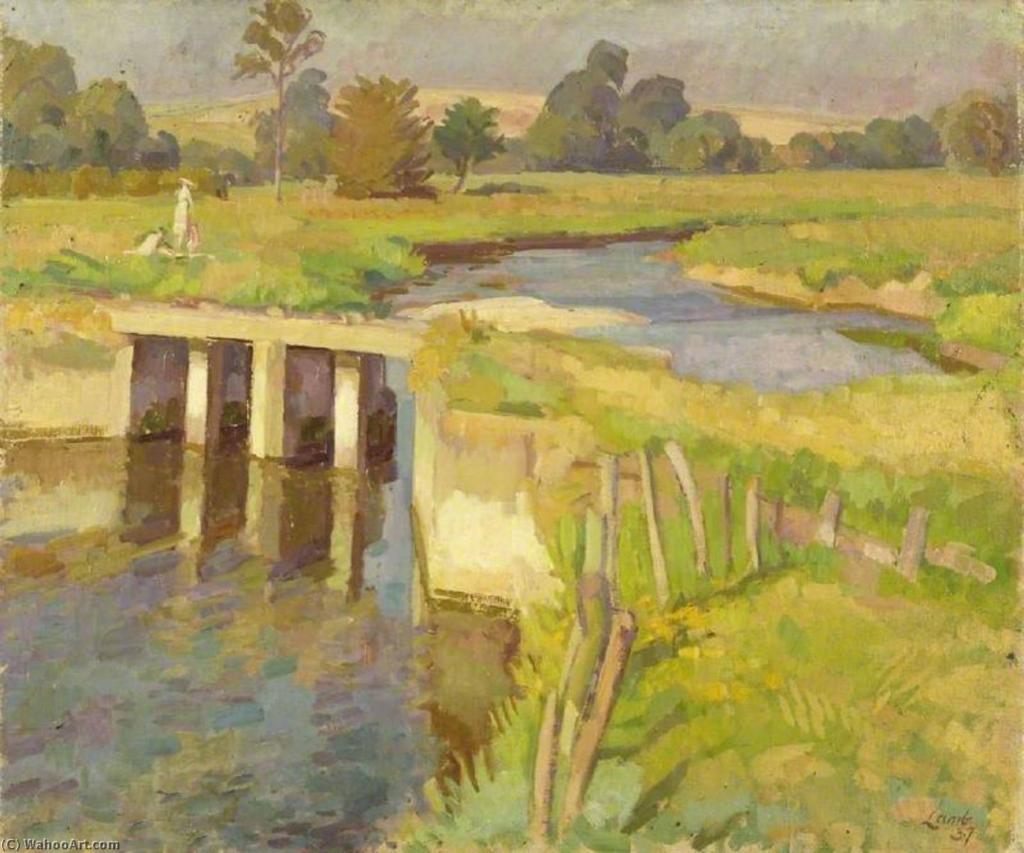 The River Ebble, Wiltshire — Генри Лэмб