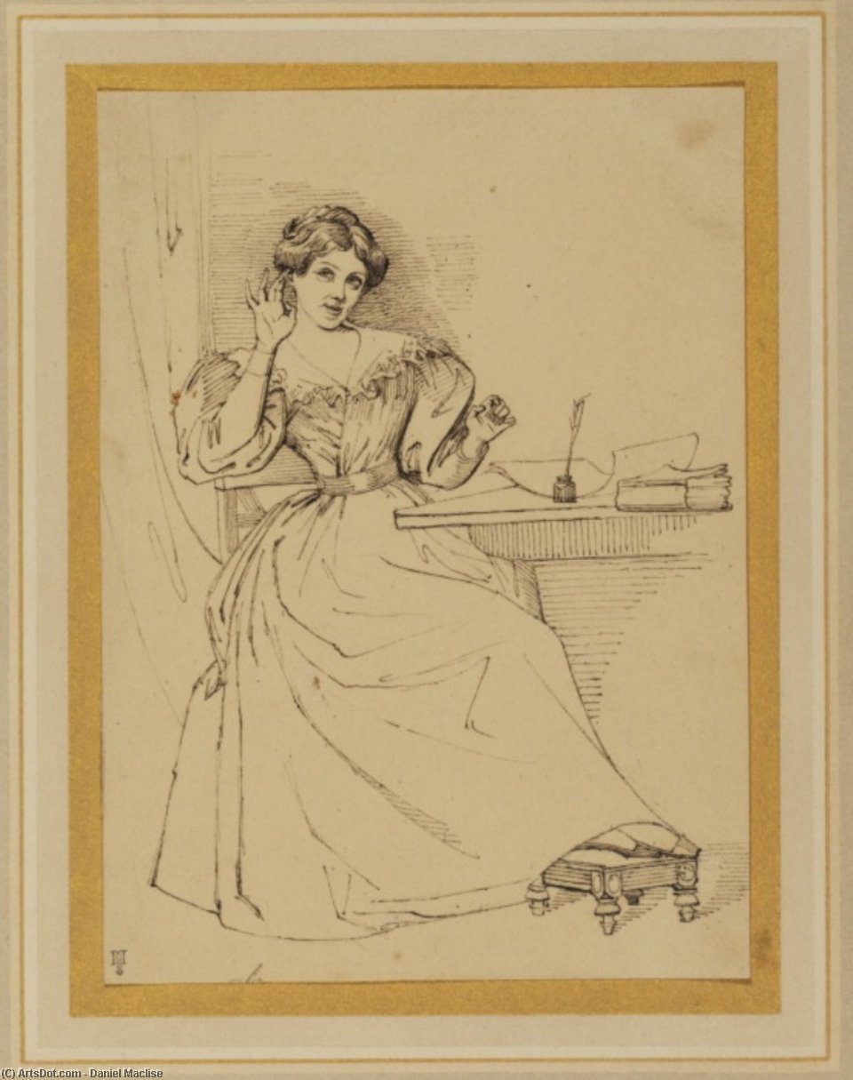 Lady Seated At A Table — Daniel Meklis