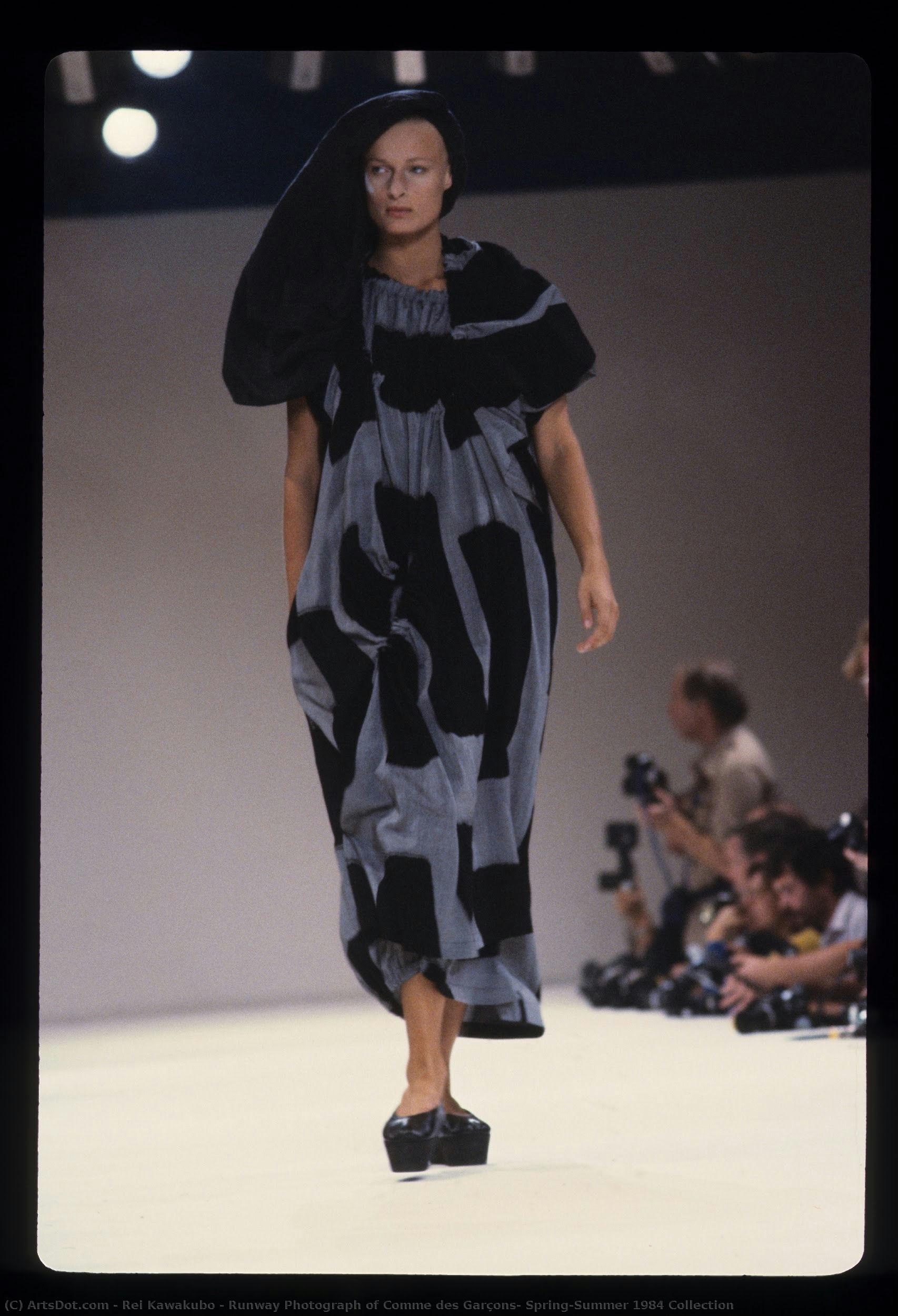 Runway Photograph Of Comme Des Garçons, Spring/summer 1984 Collection — Rei Kawakubo