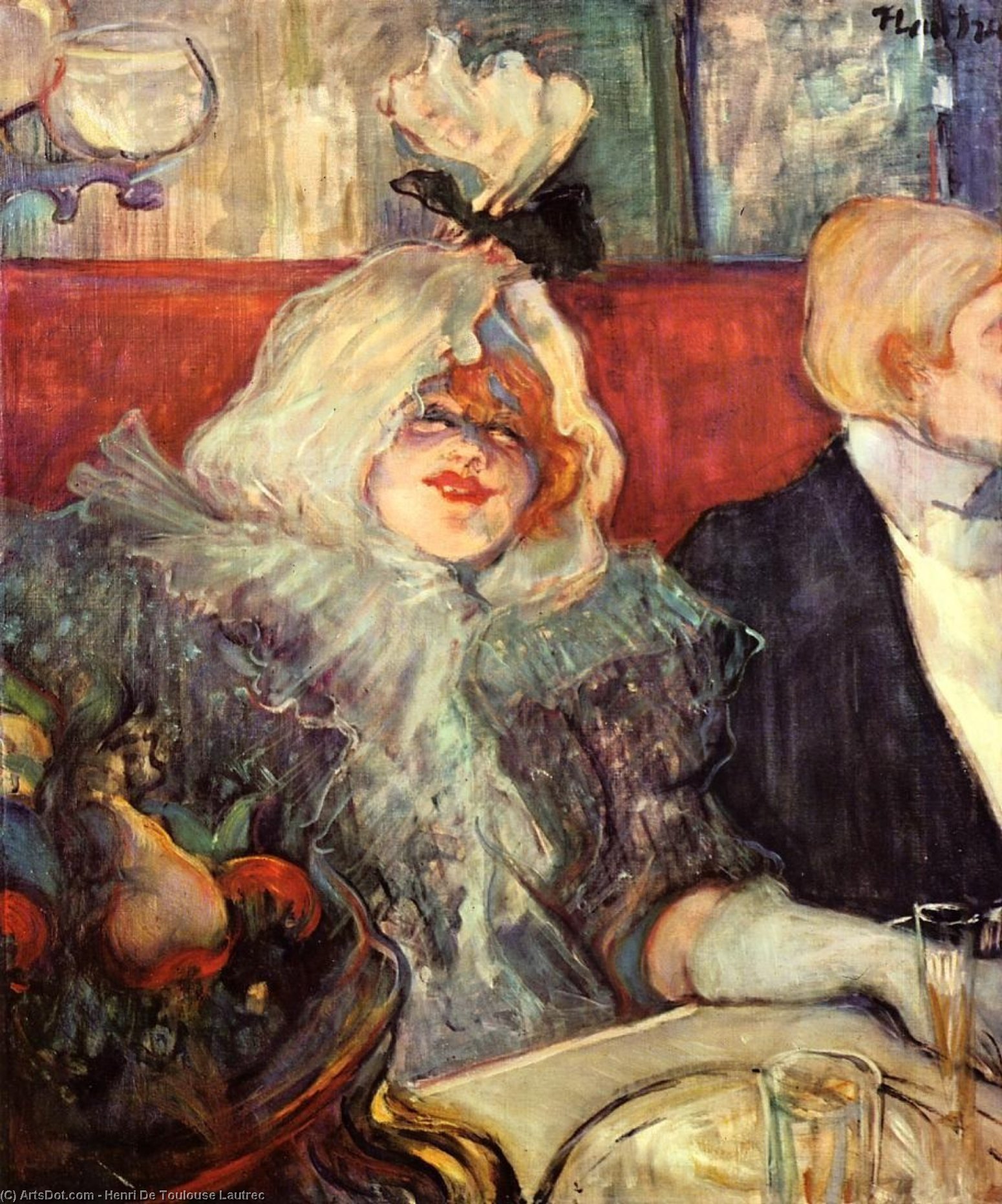 In A Private Room At The Rat Mort — Henri De Toulouse-lautrec