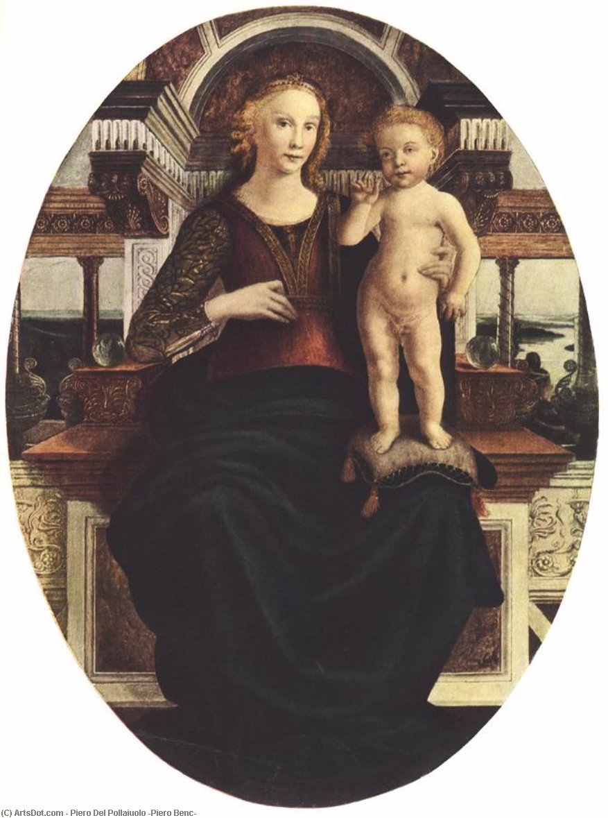 Mary With The Child — Piero Del Pollaiuolo (piero Benc)