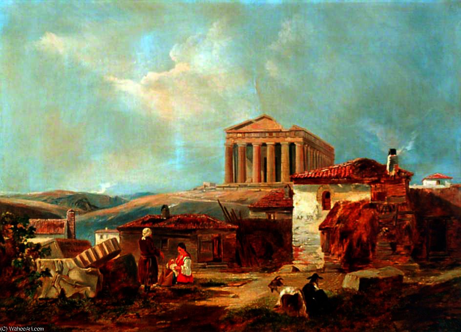 Athens With The Acropolis — Уильям Джеймс Мюллер