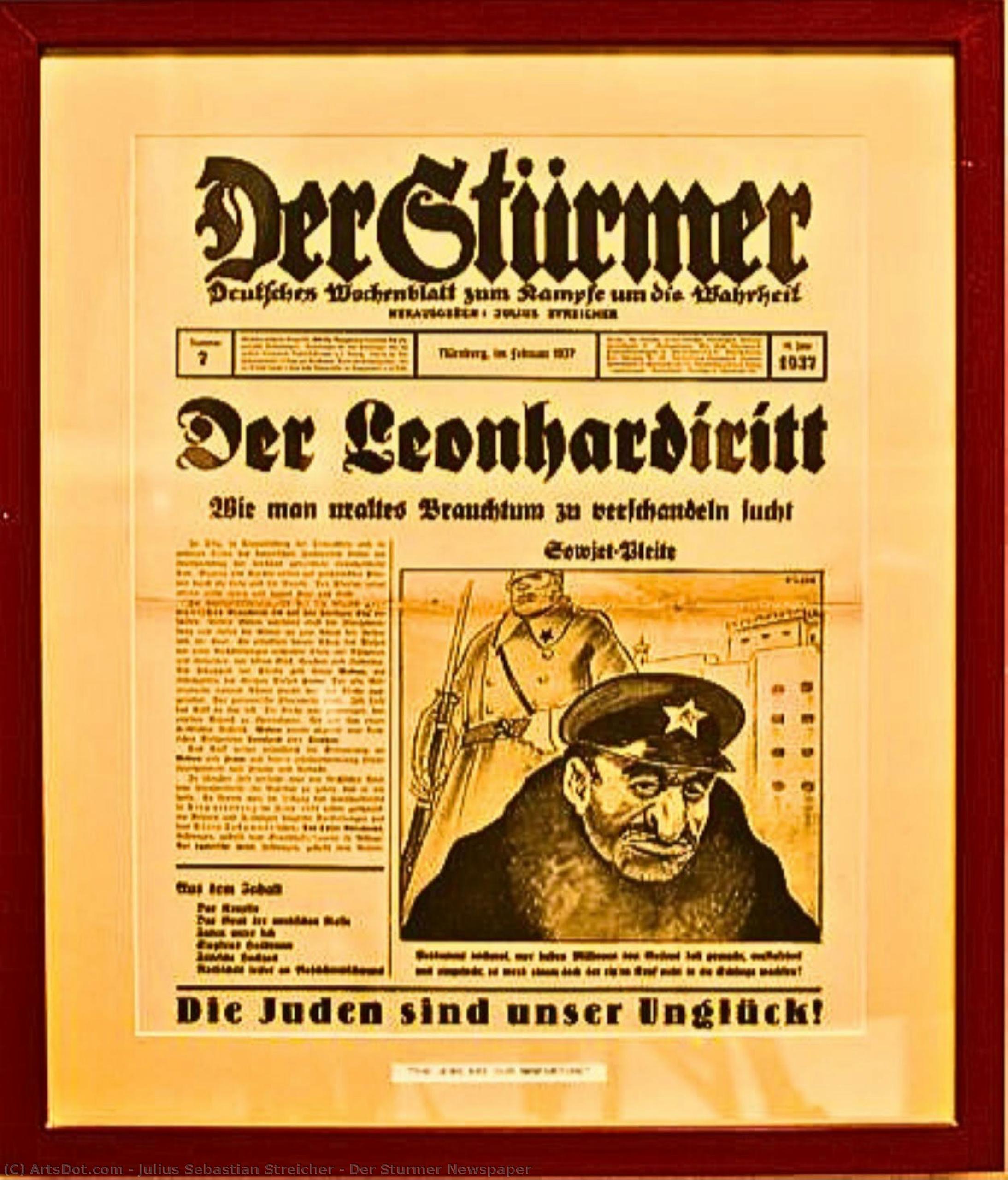 Der Sturmer Newspaper — Julius Sebastian Streicher