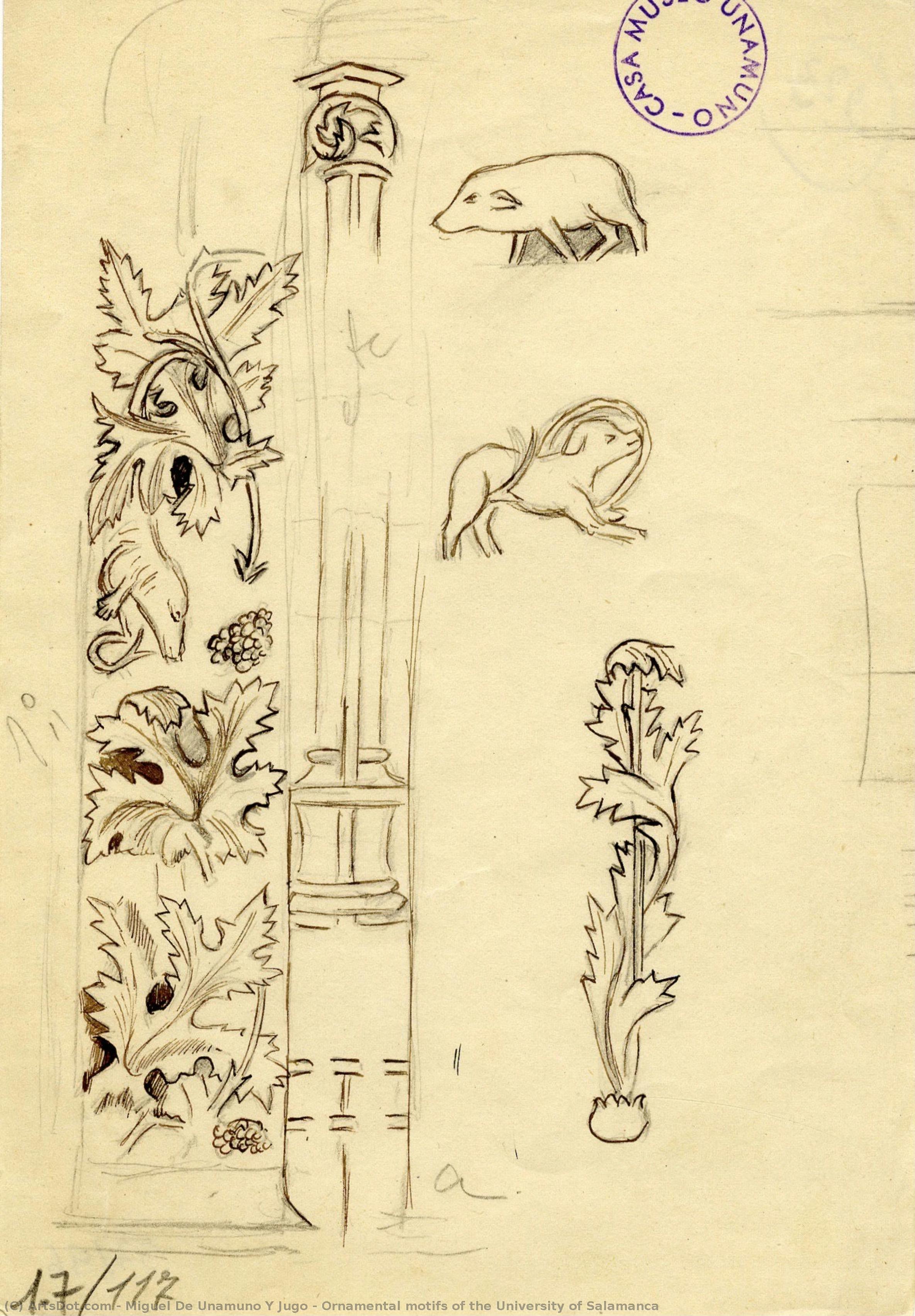 Ornamental Motifs Of The University Of Salamanca — Miguel De Unamuno