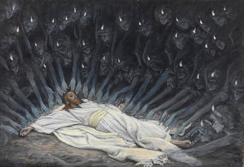 Jesus Ministered To By Angels — Jacques Joseph Tissot