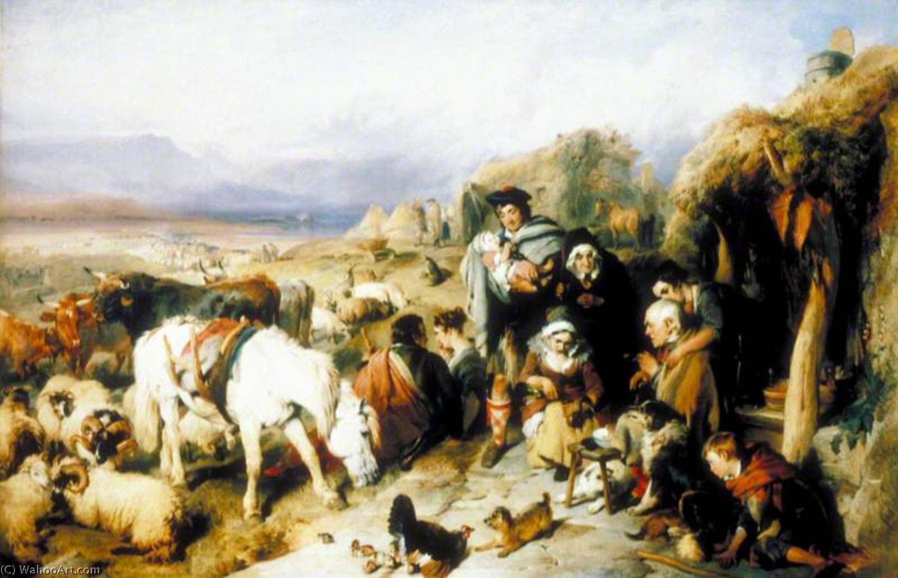 The Drover's Departure A Scene In The Grampians — Sir Edwin Henry Landseer