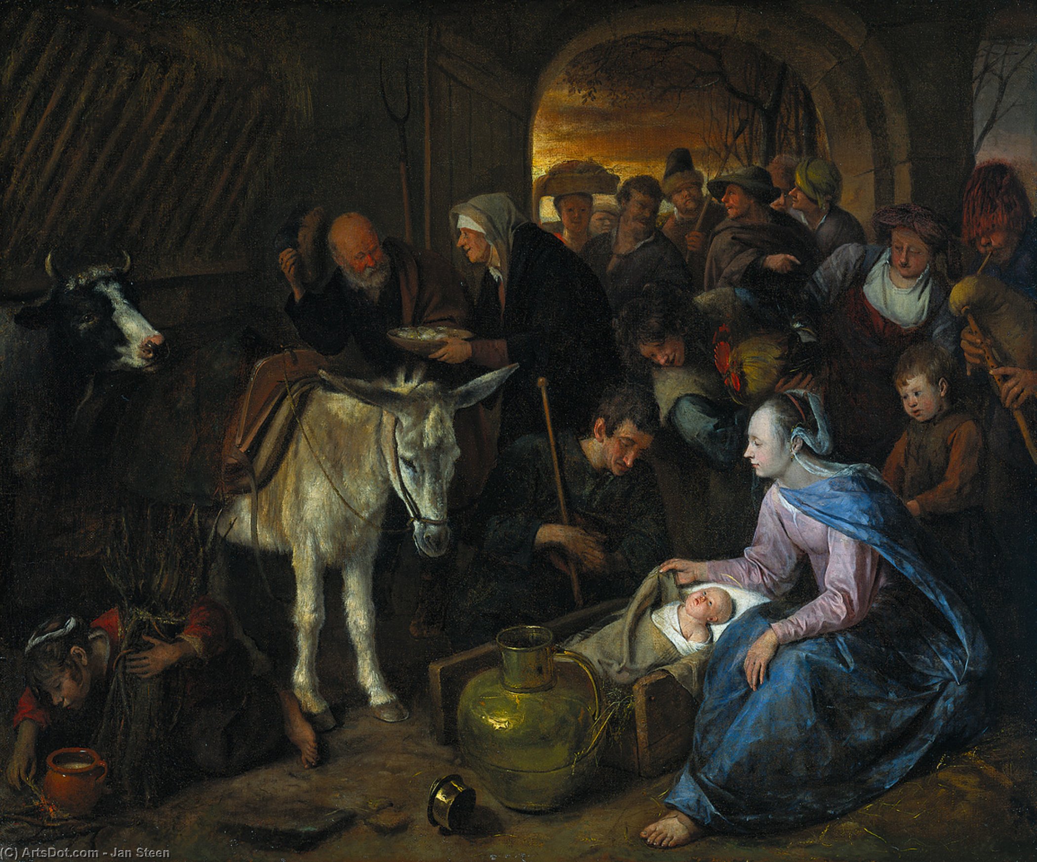 The Adoration Of The Shepherds — Jan Havickszoon Steen