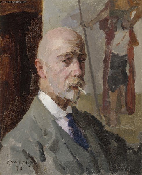 Self-portrait With A Painting Of The Javanese Prince Jodjana — Isaac Lazarus Israels
