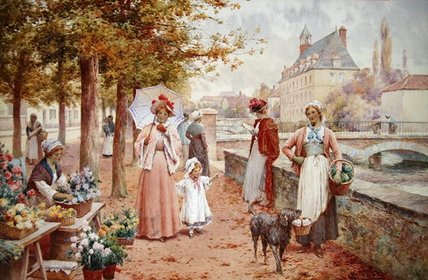 The Flower Seller — Alfred I Glendening