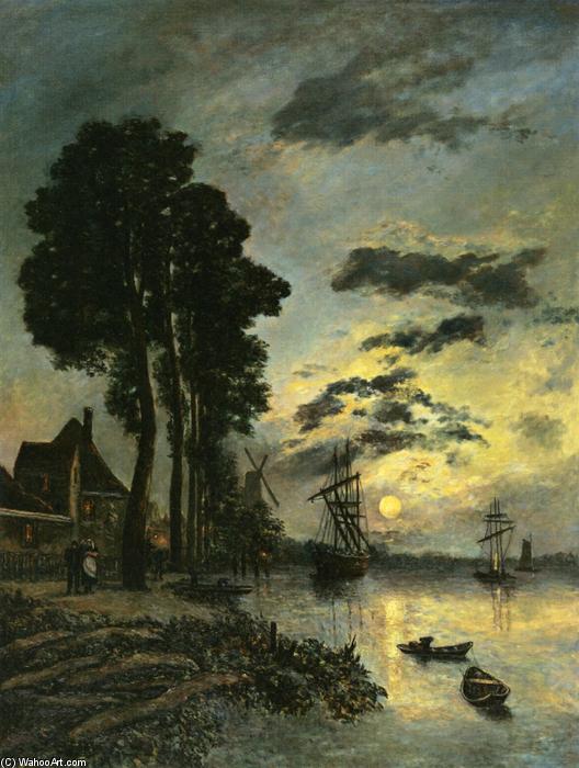 The Entrance To The Port Of Rotterdam — Johan Barthold Jongkind