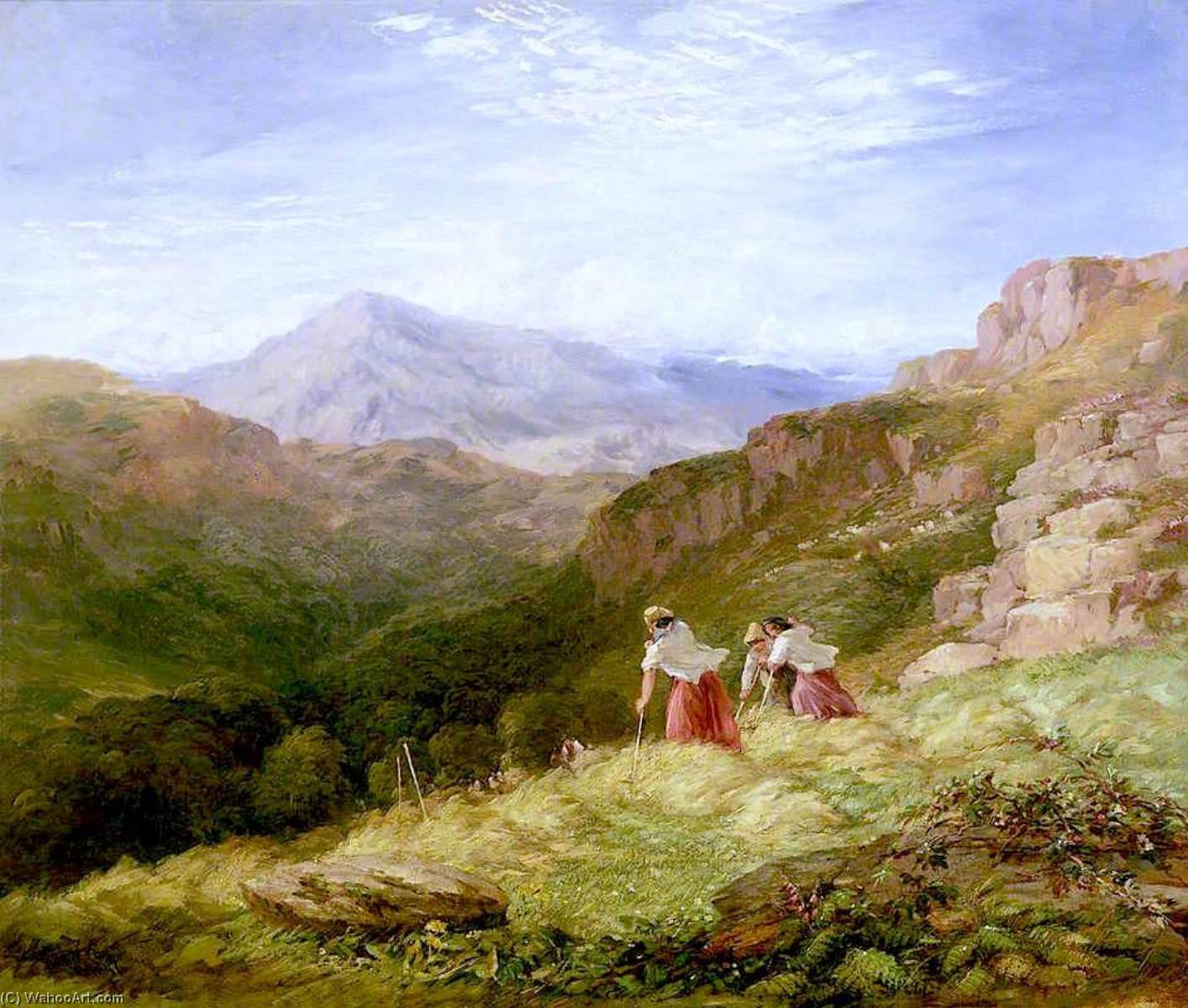 Haymaking On Snowdon — Дэвид Кокс (старший)