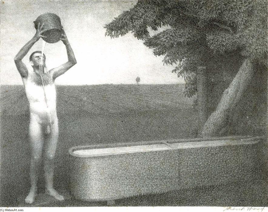 Sultry Night — Grant Wood