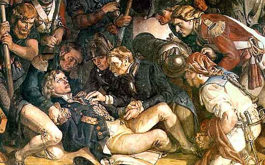 The Death Of Nelson (detail) — Daniel Maclise