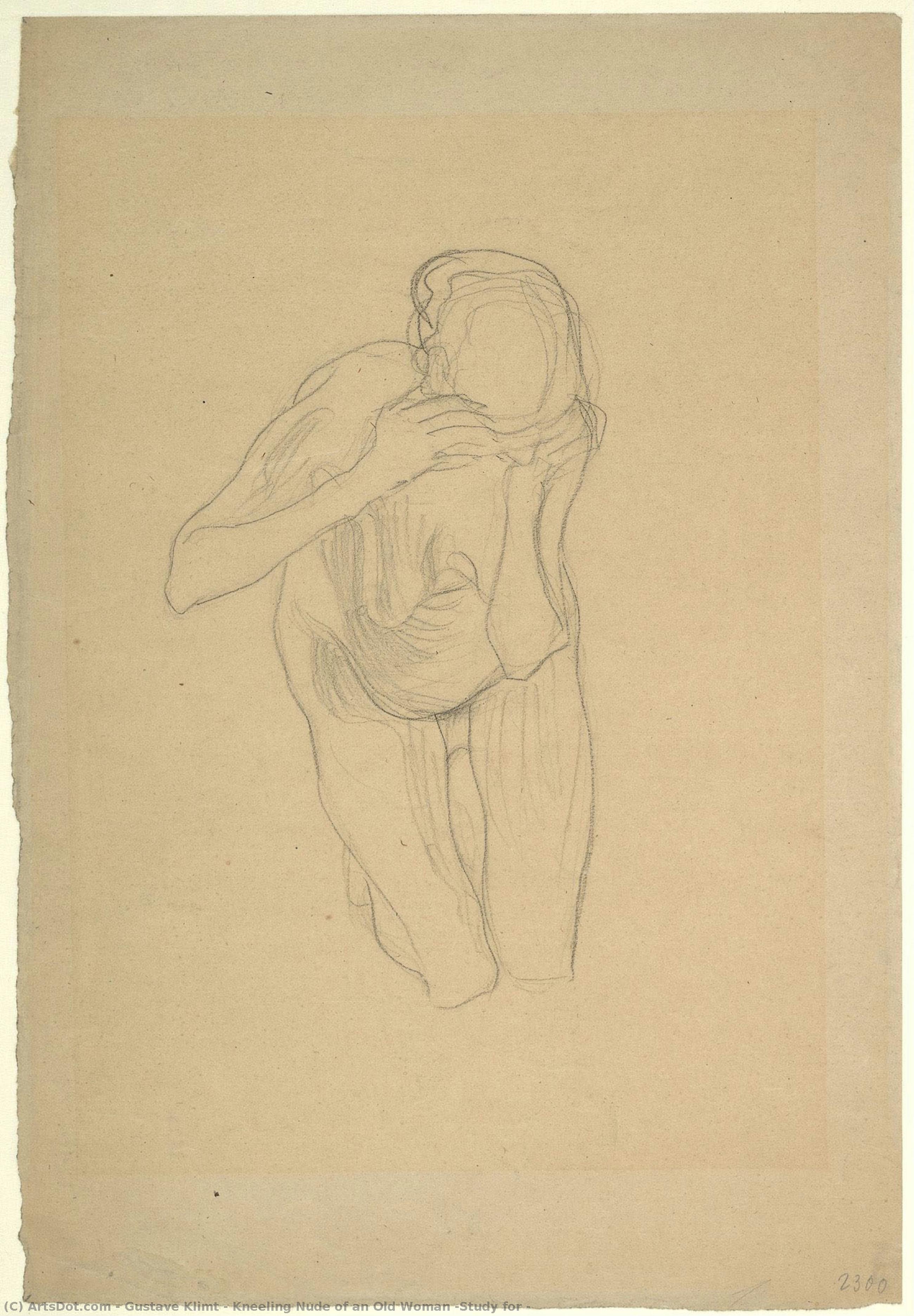 Mujer Nodriza Arrodillada (estudio Para) — Gustav Klimt