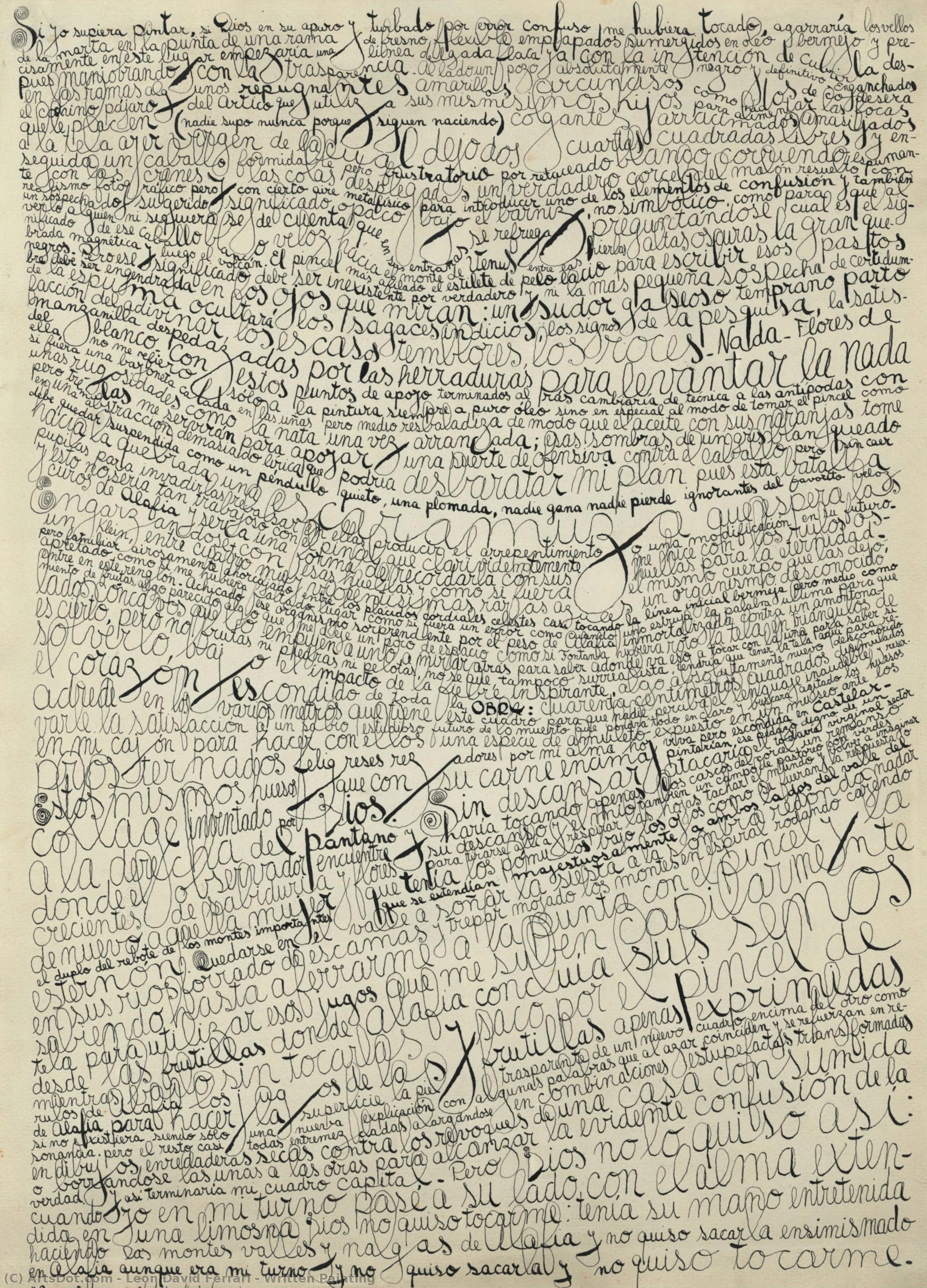 Written Painting — León David Ferrari