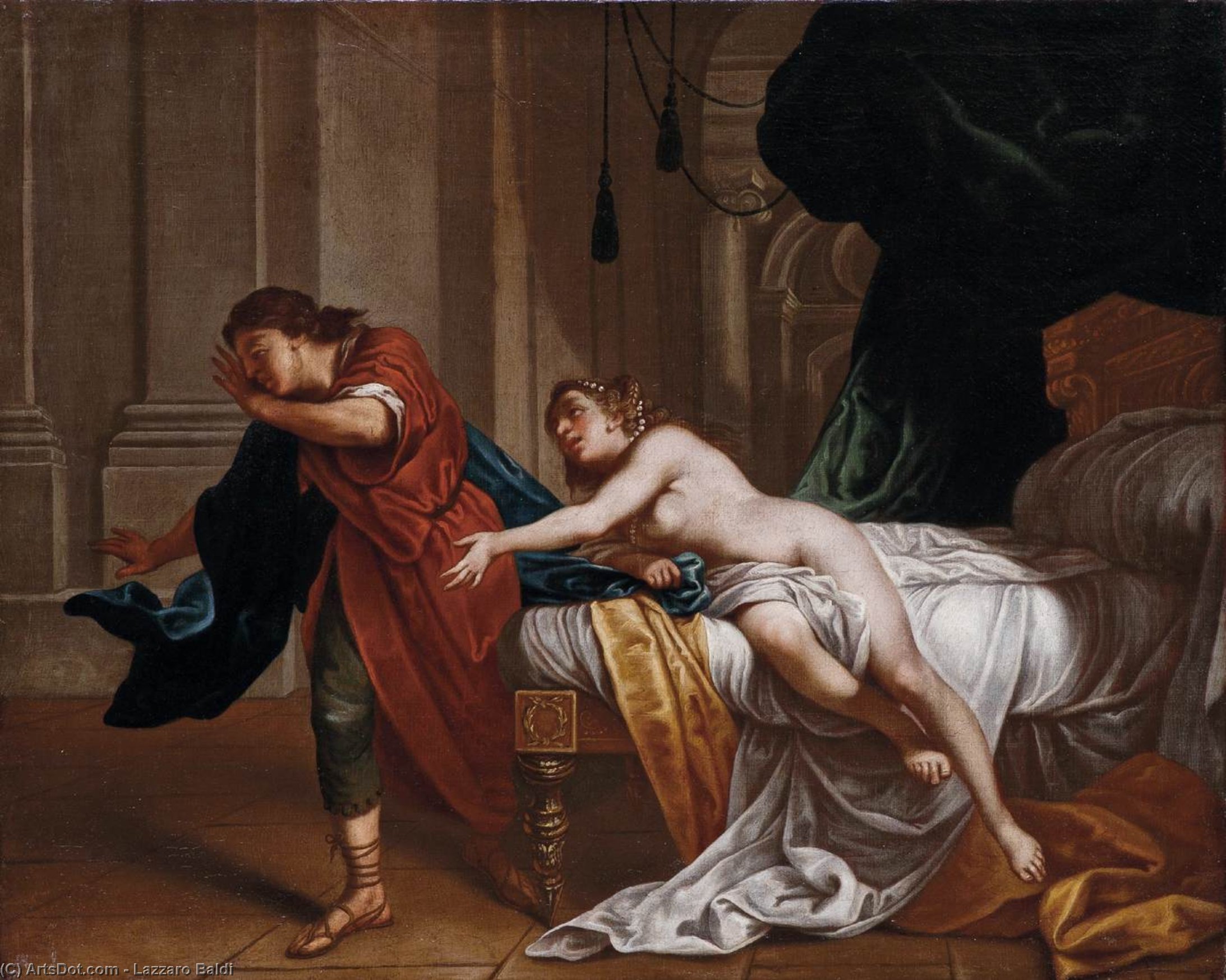 Joseph And Potiphar's Wife — Lazzaro Baldi