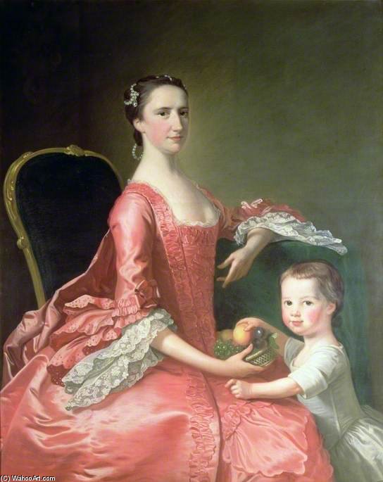Mrs Bowles, Wife Of Canon Bowles, And Her Child — Thomas Hudson