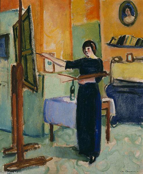 Artist In Her Studio — Charles Camoin