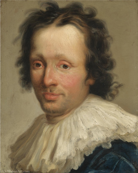 Portrait Of An Artist, Head And Shoulders, In A White Ruff — Niccolò Cassana