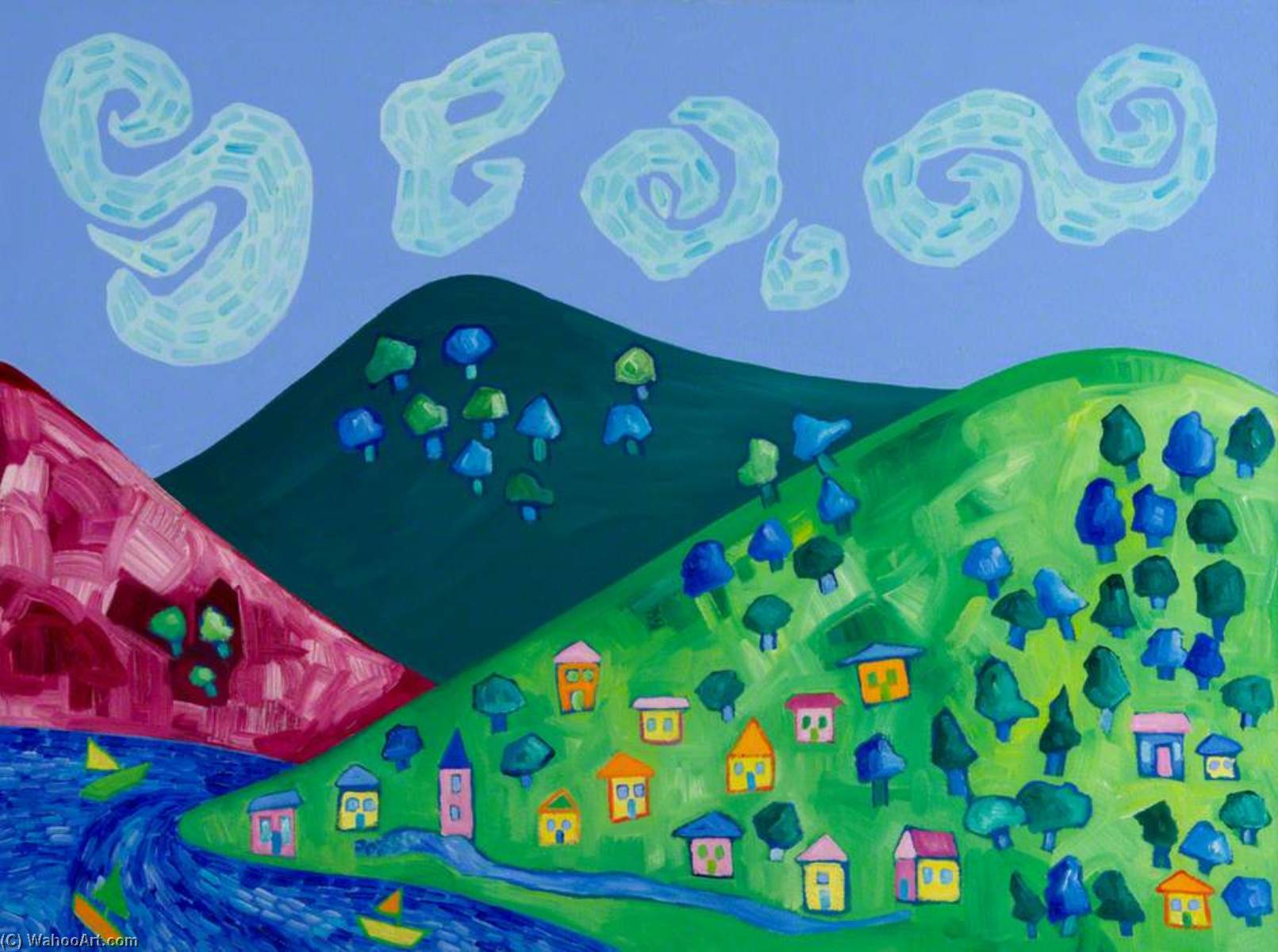 Dream Valley (triptych, Left Panel) — Wendy Mcarthur