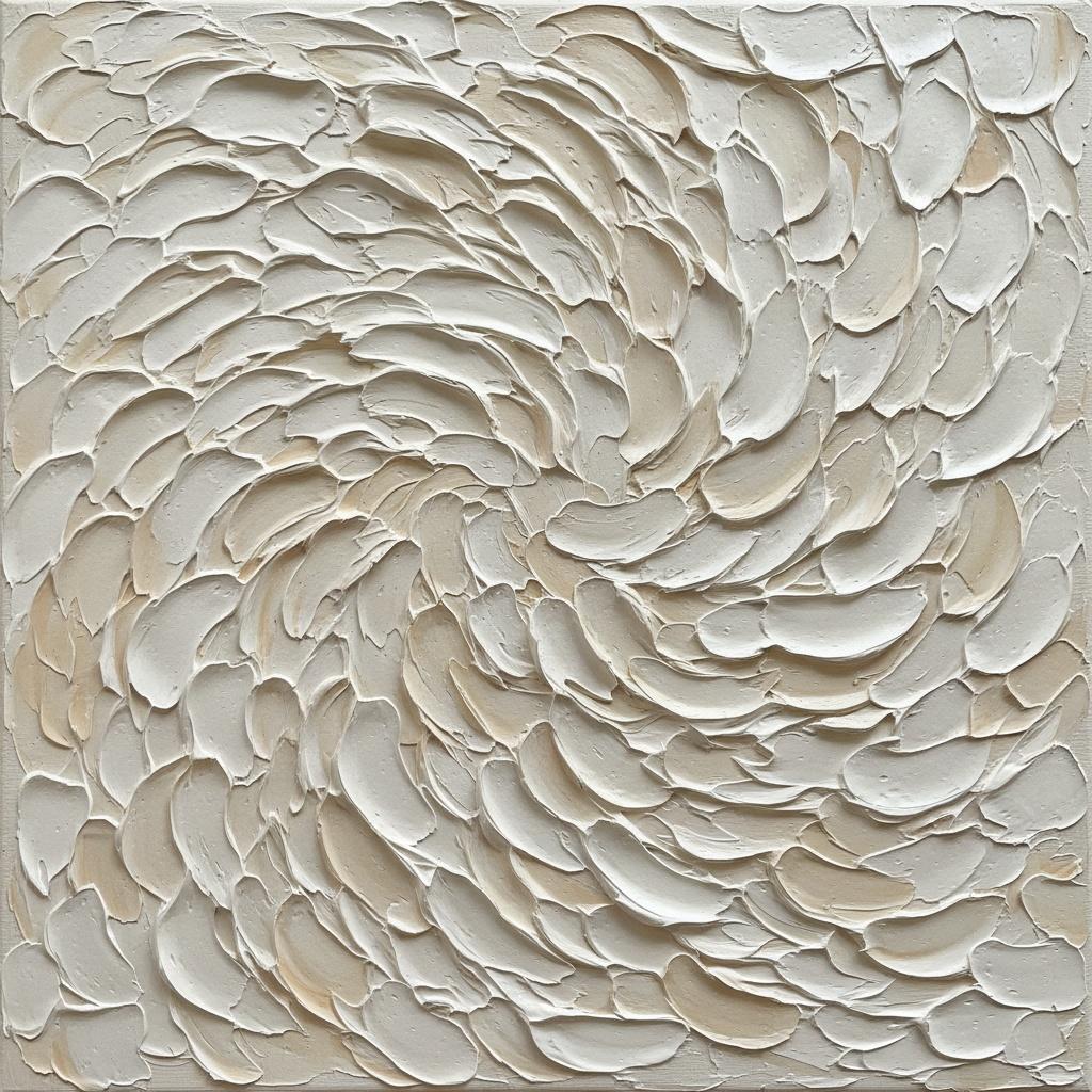 Ewiger Wirbel In Elfenbein: Eine Monumentale Studie Von Skulpturalem Impasto Und Bewegung — David Moreau