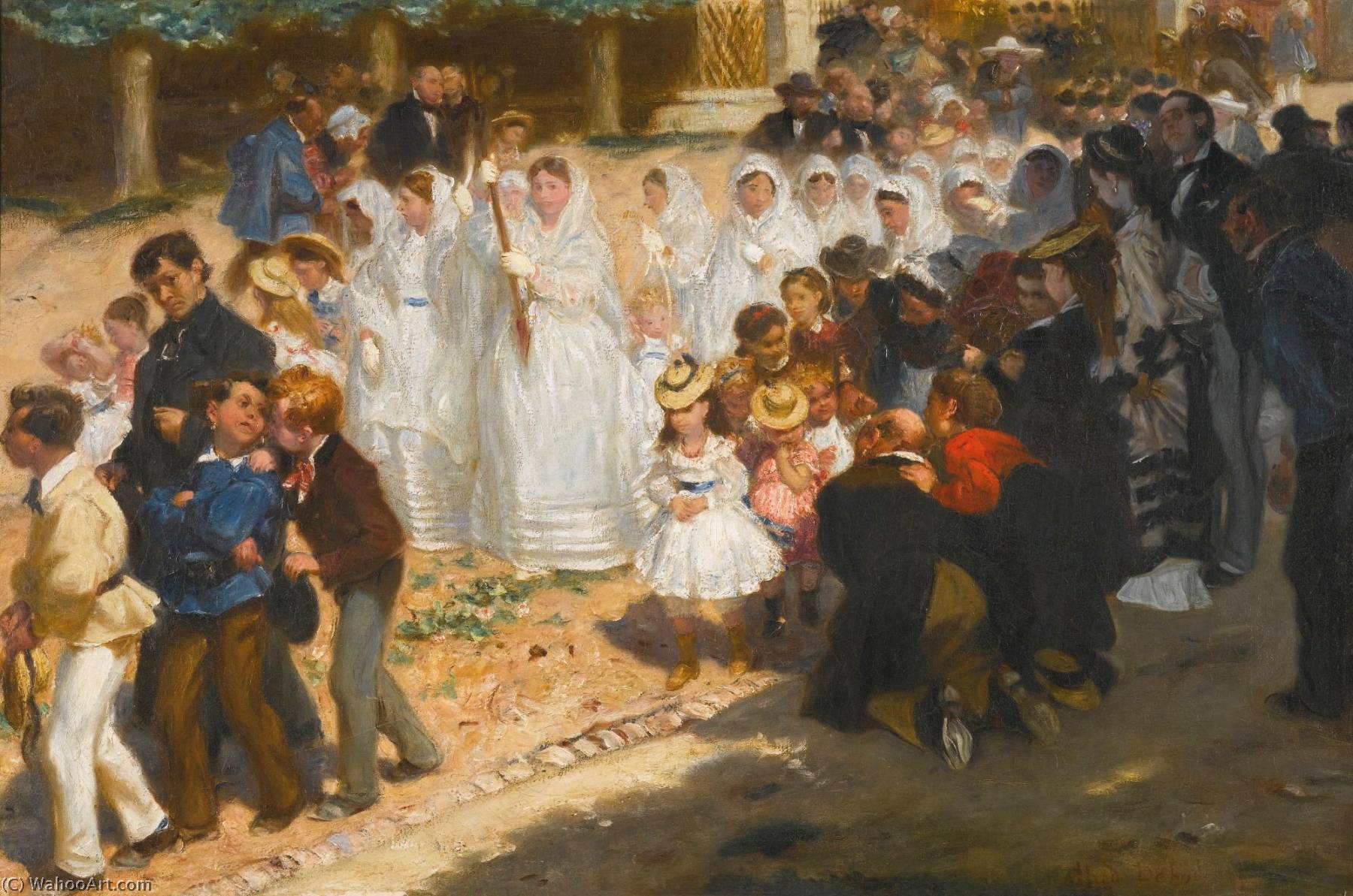 Les Communiantes — Edme Alexis Alfred Dehodencq