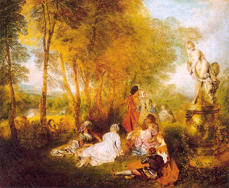 Los Placeres Del Amor — Jean-antoine Watteau
