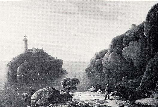 View Of Hollyhead Light, (painting) — Robert W. Salmon