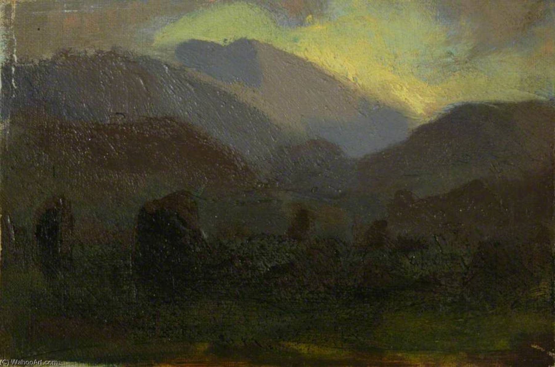 Sketch For 'stone Circle, Threlkeld, Cumbria' — Delmar Harmood Banner