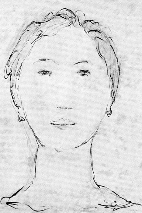 Head Of A Girl — Mikhail Fiodorovich Larionov