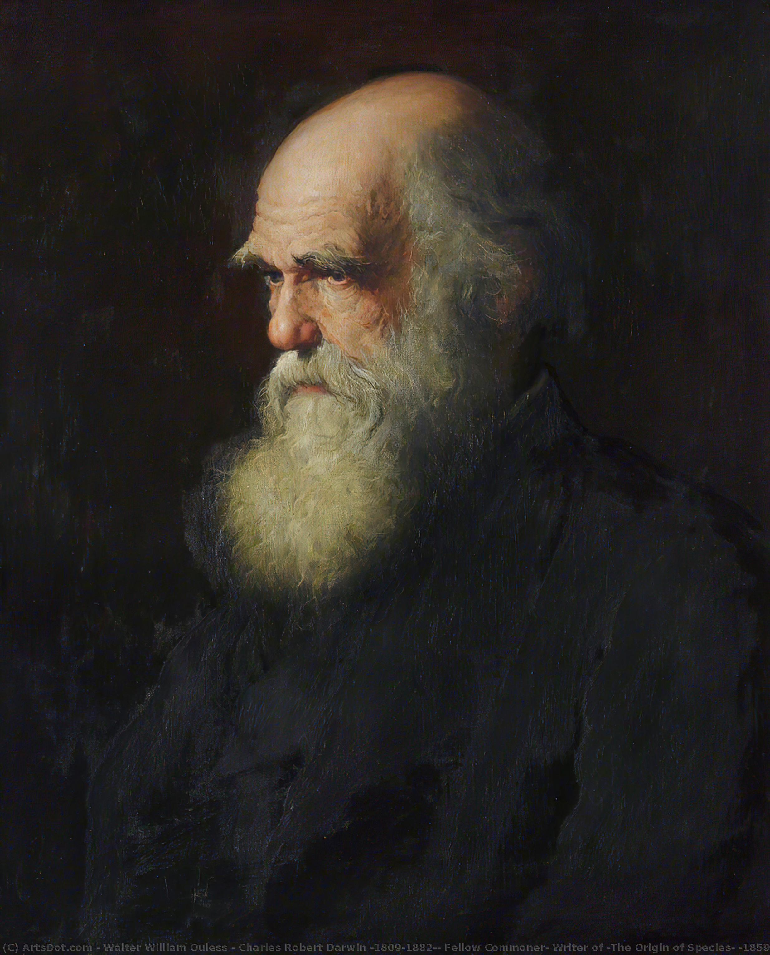 Charles Robert Darwin (1809–1882), Fellow Commoner, Writer Of 'the Origin Of Species' (1859) And 'the Descent Of Man' (1871) — ウォルター・ウィリアム・ウルス