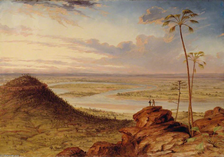 A Bend In The Victoria River, North Australia — Thomas Baines