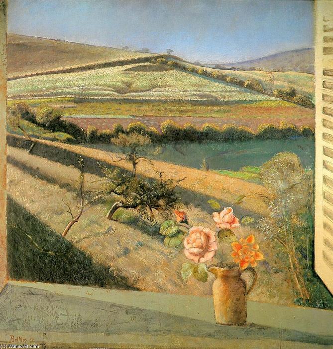 The Bouquet Of Roses On The Window — Balthus