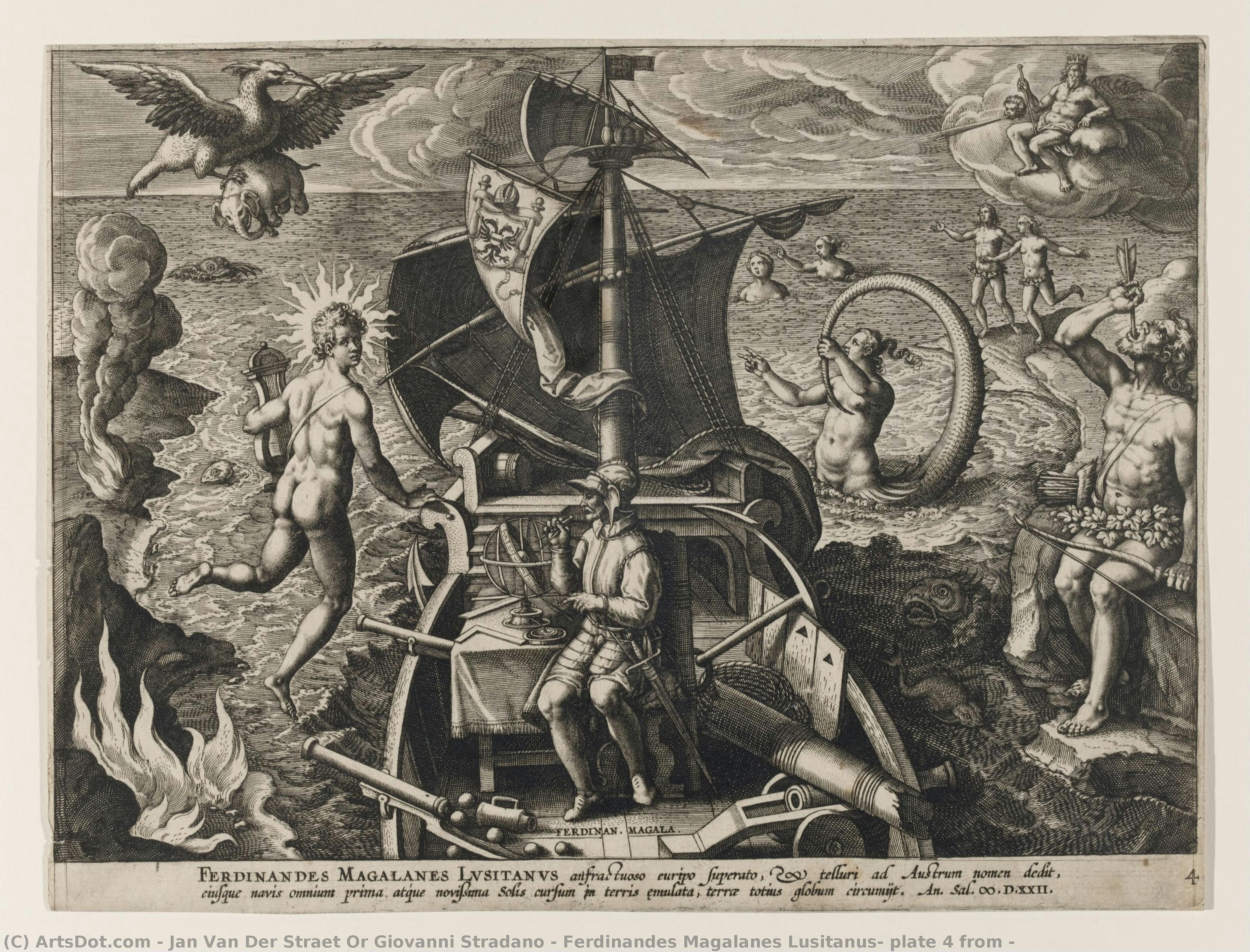 Ferdinandes Magalanes Lusitanus, Plate 4 From — Jan Van Der Straet Or Giovanni Stradano