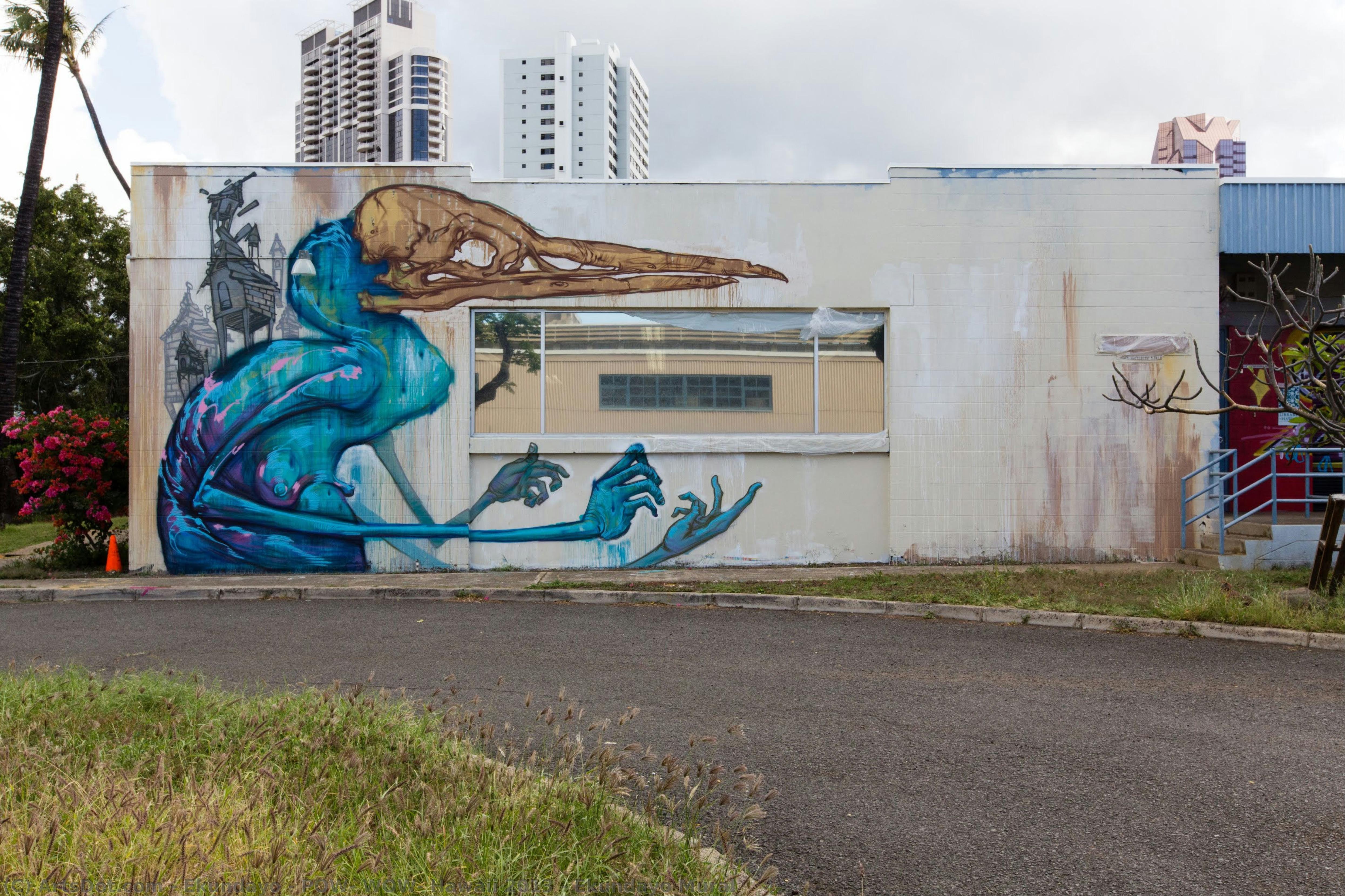 Pow! Wow! Hawaii 2013 - Ekundayo Mural — Ekundayo