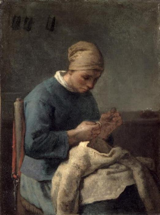 The Seamstress — Jean-françois Millet