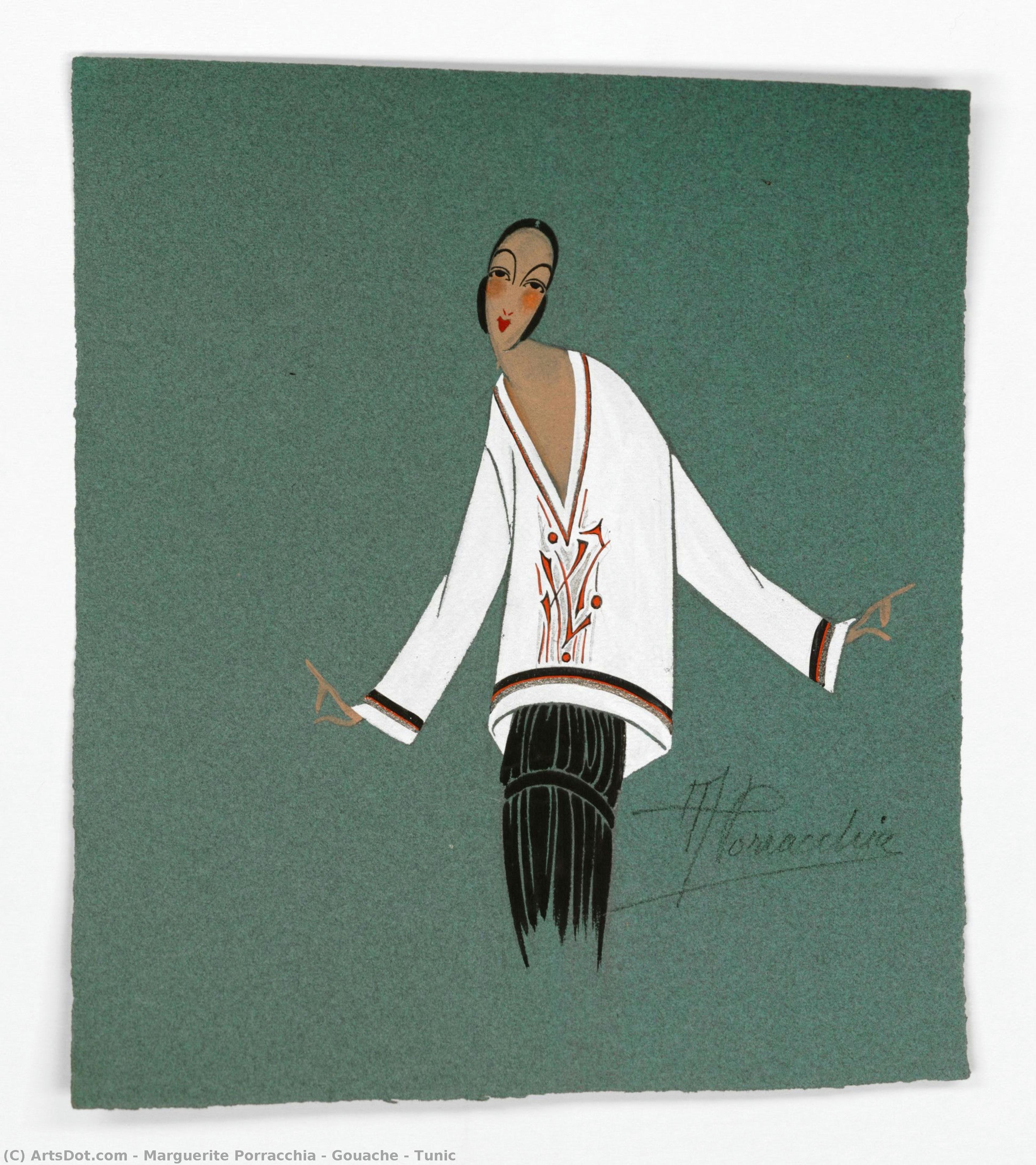 Gouache — Tunic — Marguerite Porracchia