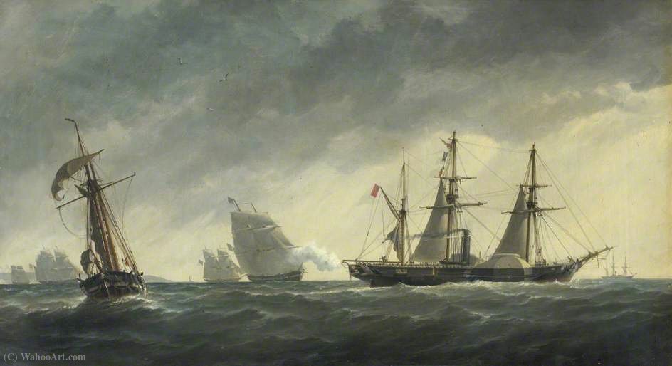Crimean War First Shot Of The War, 6 April (1854) — Richard Henry Nibbs