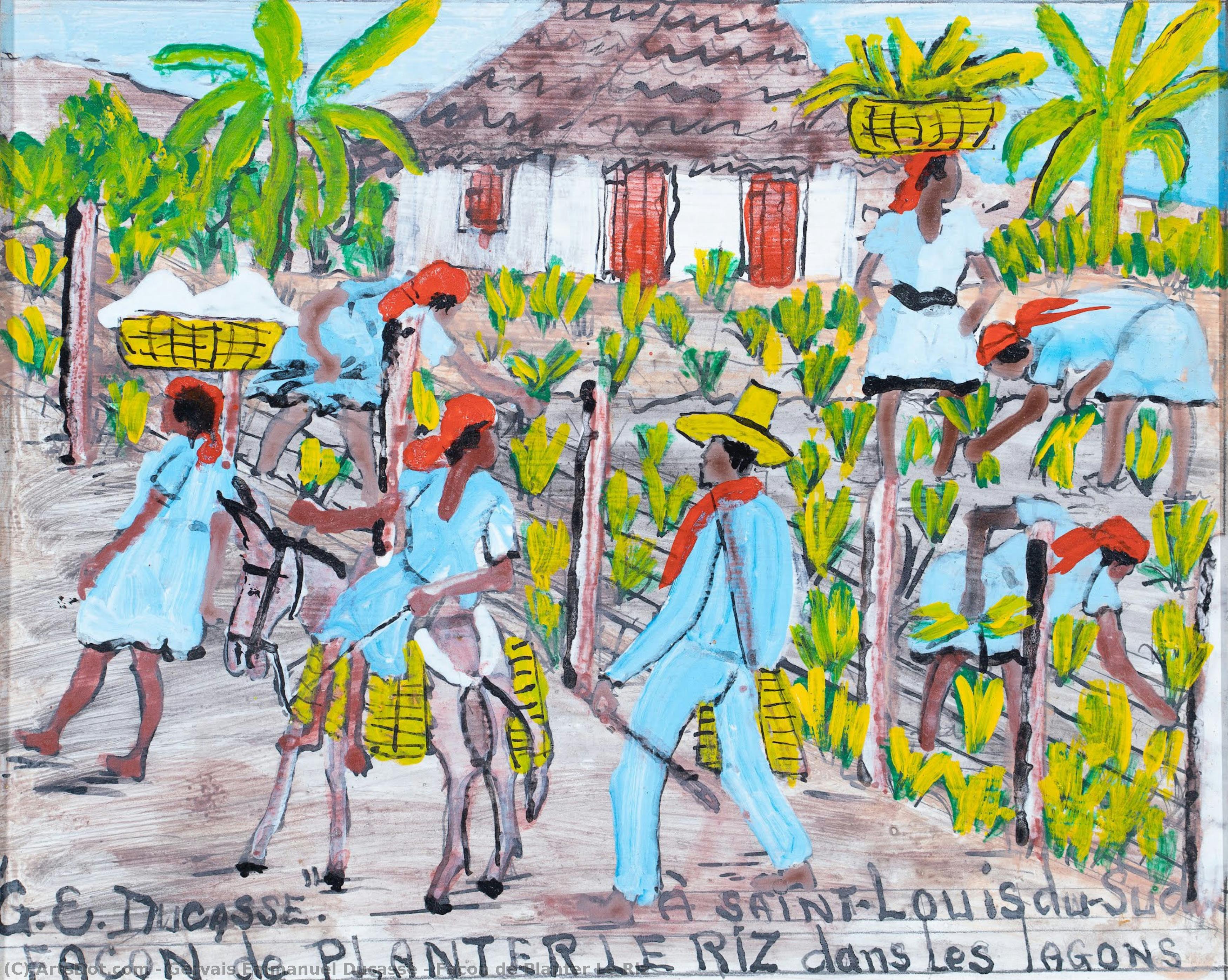 Facon De Planter Le Riz — Gervais Emmanuel Ducasse
