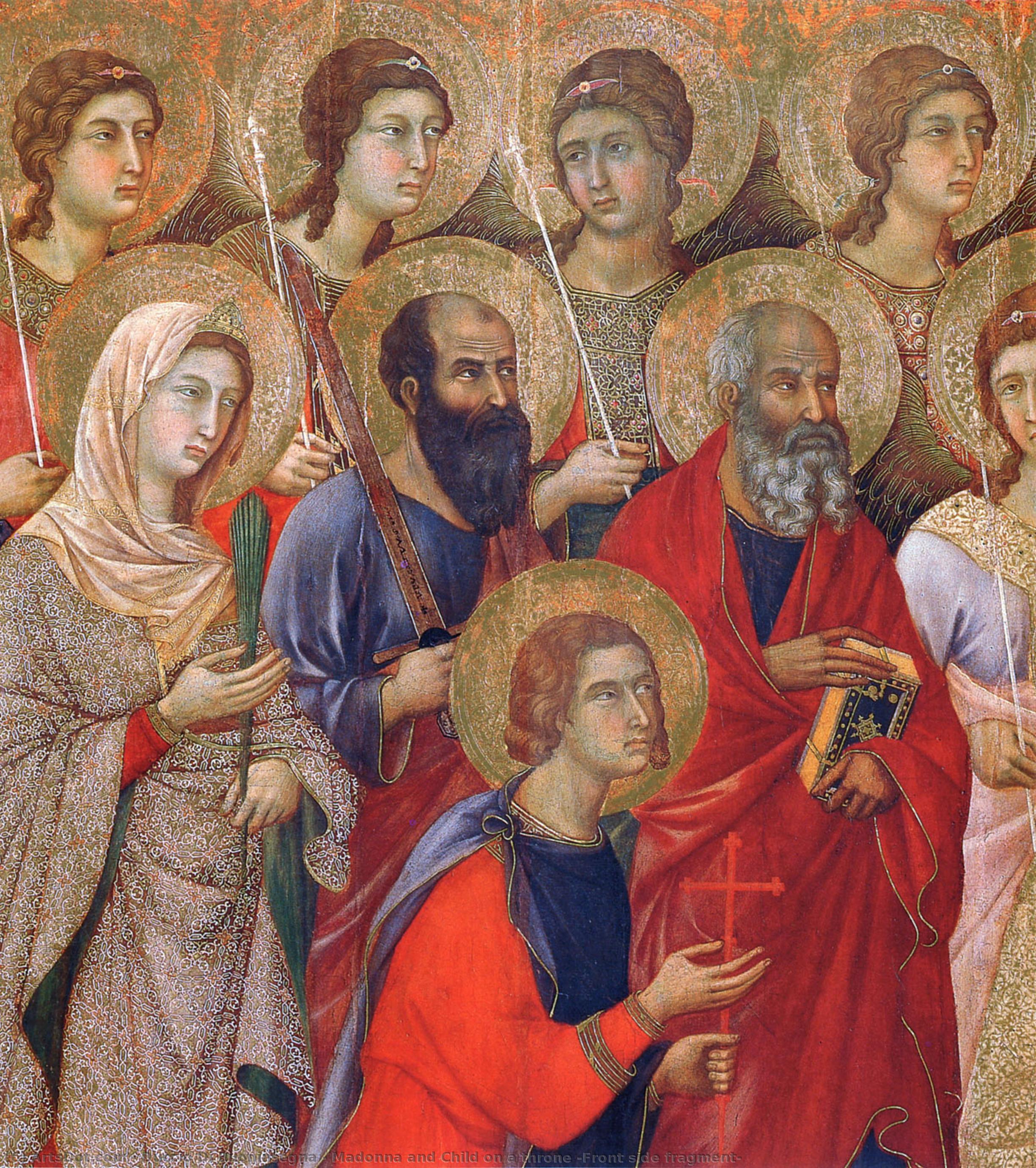 Madonna And Child On A Throne (front Side Fragment) — Duccio Di Buoninsegna