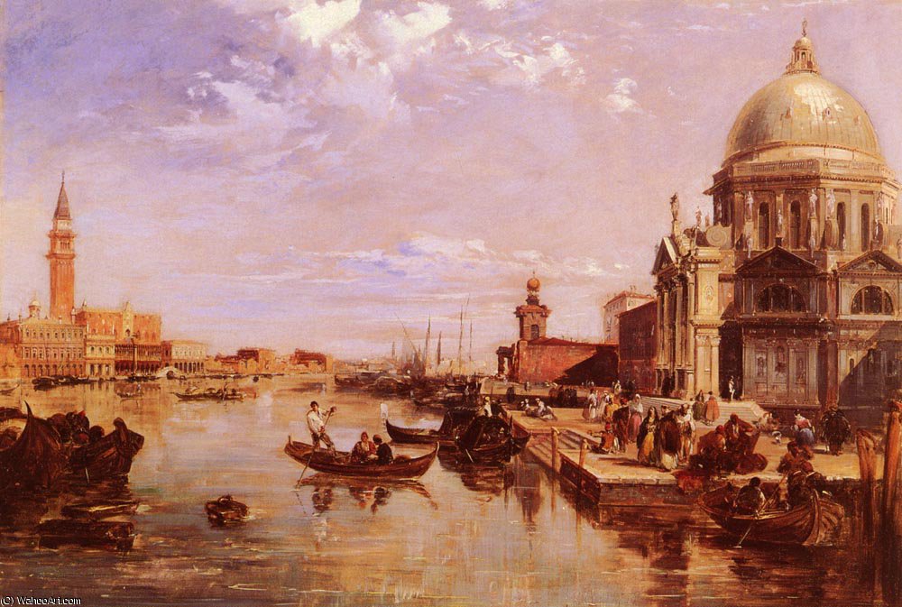 A View Of The San Giorgio Church And The Grand Canal — Edward Pritchett