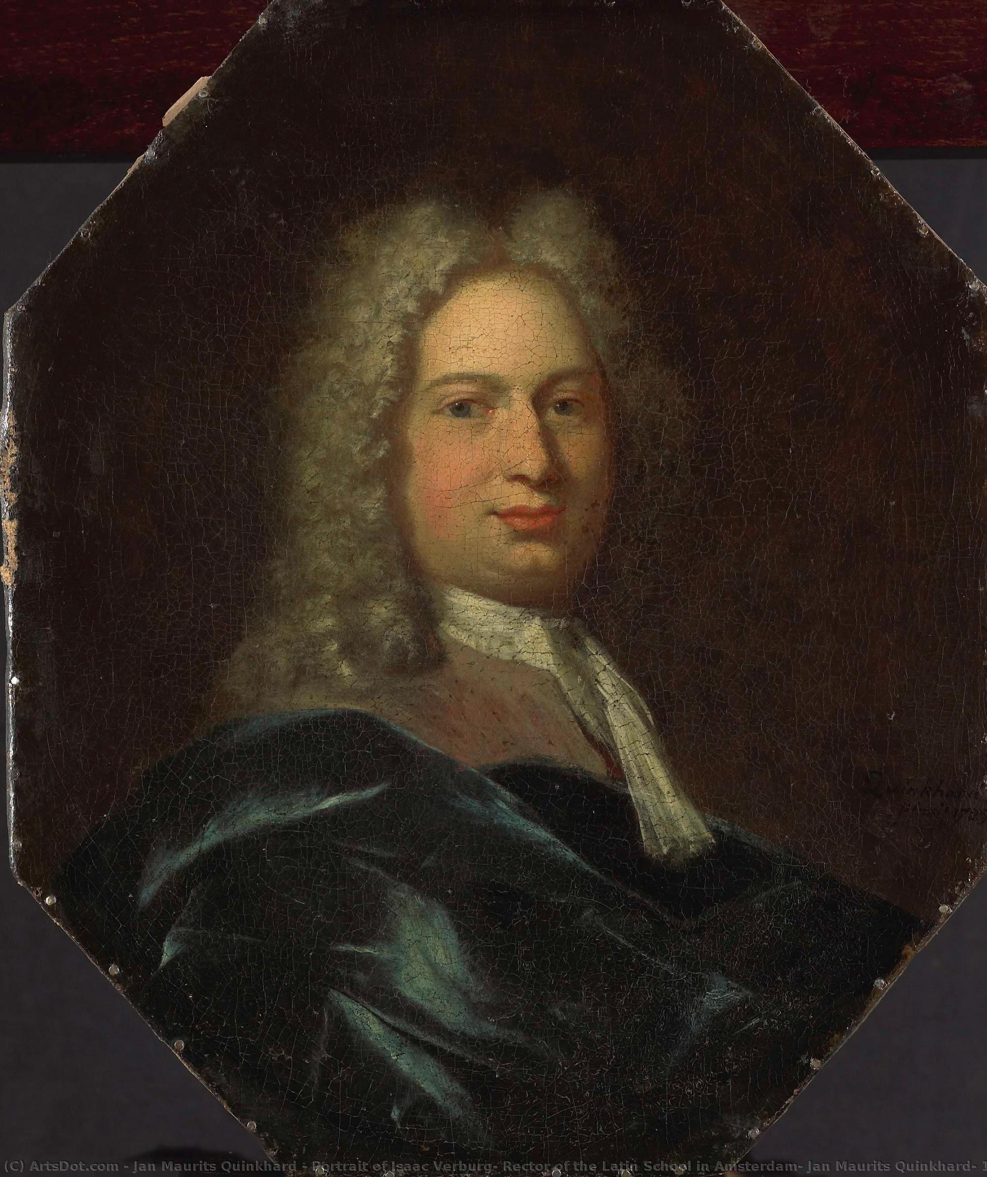 Portrait Of Isaac Verburg, Rector Of The Latin School In Amsterdam, Jan Maurits Quinkhard, 1725 — Jan Maurits Quinkhard
