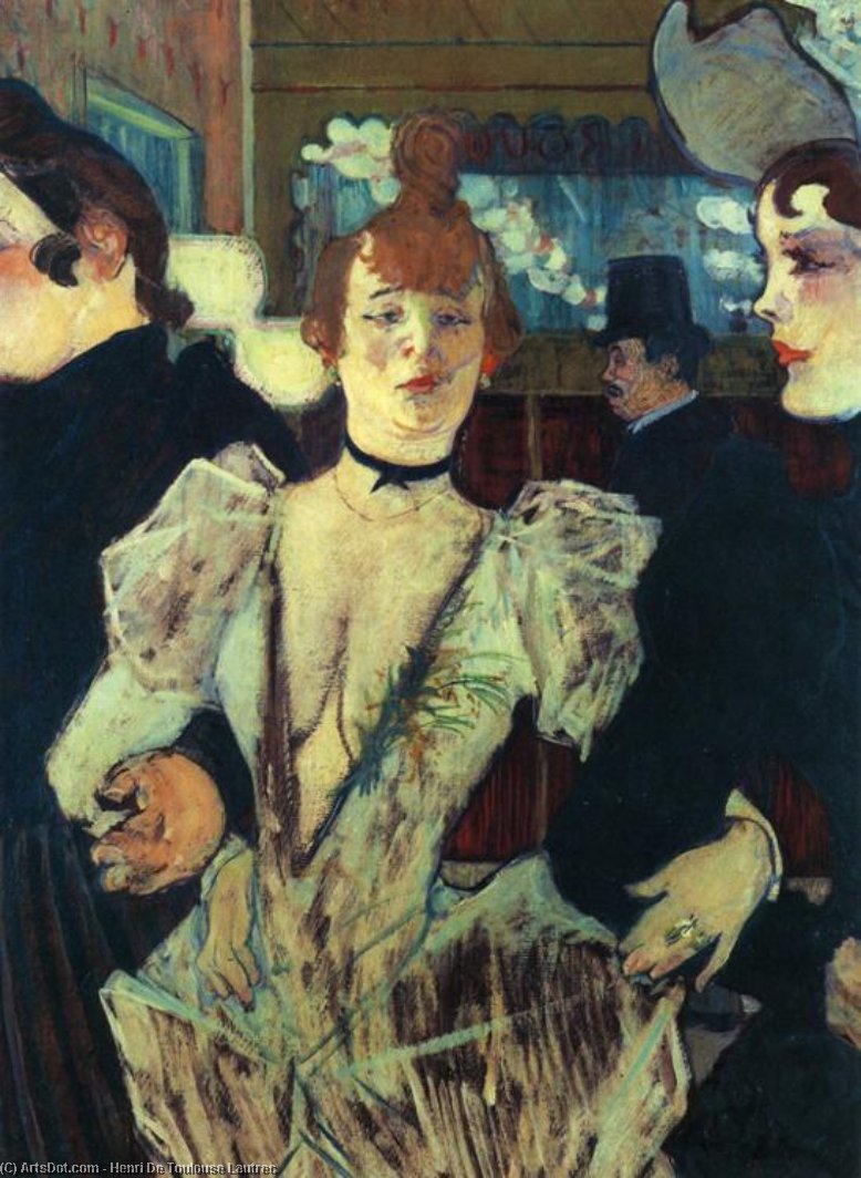 La Goulue Entering The Moulin Rouge — Henri De Toulouse-lautrec