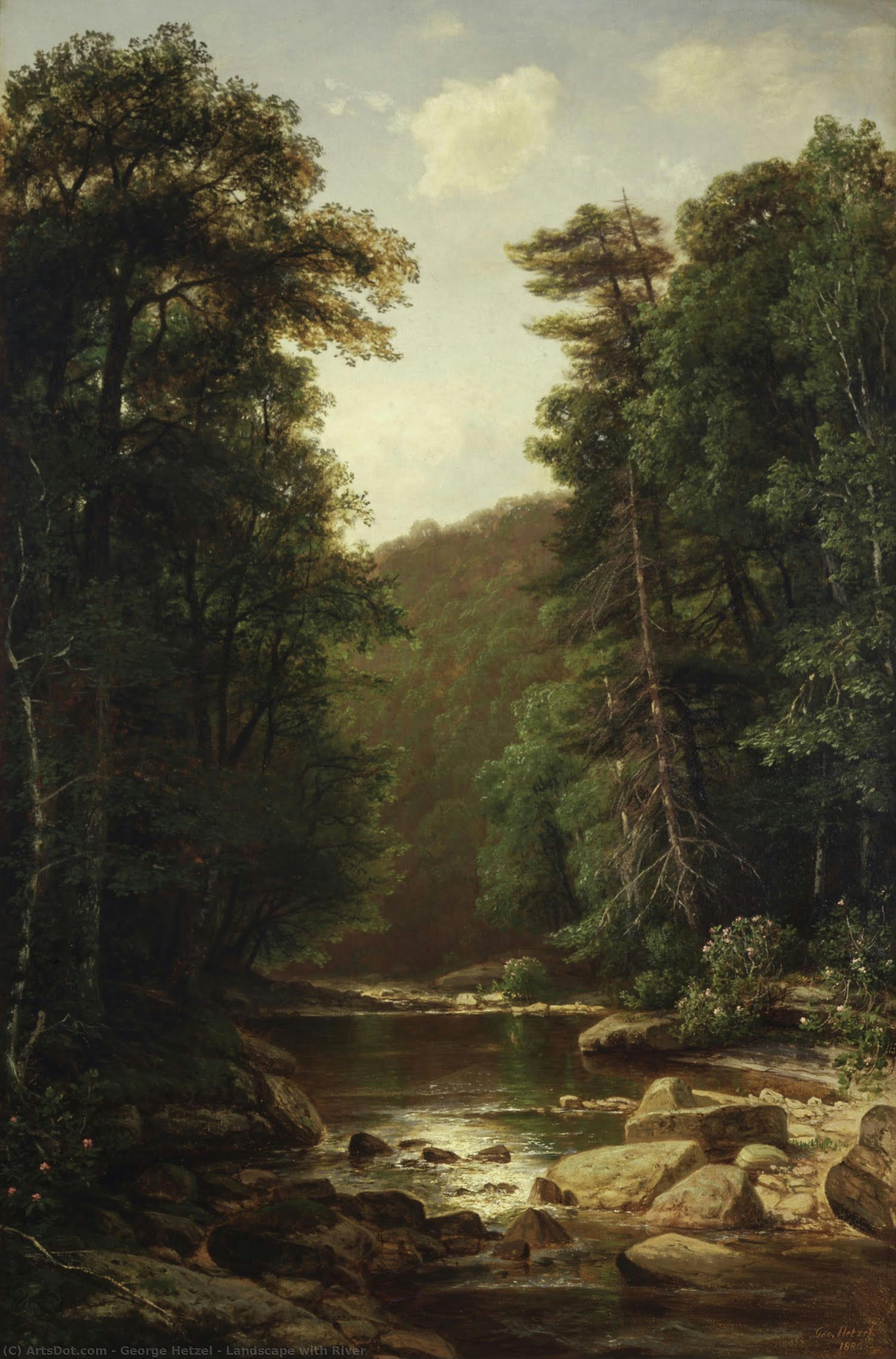 Landscape With River — George Hetzel