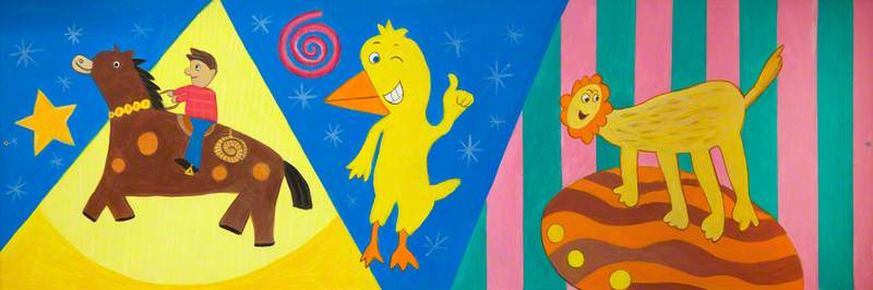 Children's Panel Horse, Duck And Lion — Wendy Lewis